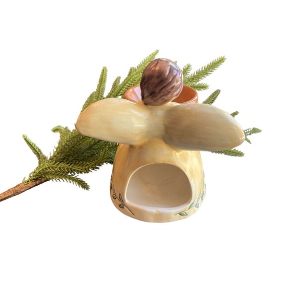 RUSS BERRIE Handpainted Angel Scented Wax Warmer or Candle Holder Vintage Dove - Picture 7 of 11